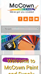 Mobile Screenshot of mccownpaint.com