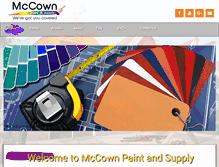 Tablet Screenshot of mccownpaint.com